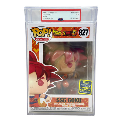 Funko Pop!ドラゴンボール スーパー SSG GOKU 827 Funko Pop! PSA 8.5 NM-MT+ #827 SSG Goku Dragon Ball SDCC