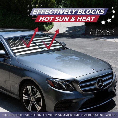 Parabrisas delantero bloque UV para Mercedes Benz bandera de Estados Unidos coche SUV - Imagen 2 de 12