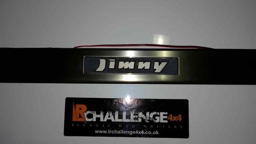 Protections Seuil Porte Avec LED Jimmy Lettrage Pour Suzuki Jimny 1999 - 2018 - Picture 2 of 9