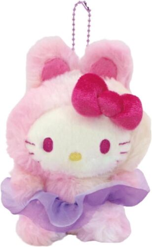 Sanrio Character Hello Kitty Grade Bunny Mascot Rainbow Plush Doll New JP - Bild 1 von 12