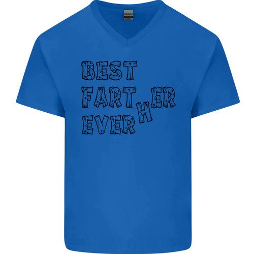 Vatertag Beste Farter Ever Lustig Farting Herren V-Ausschnitt Baumwolle - Bild 22 von 31