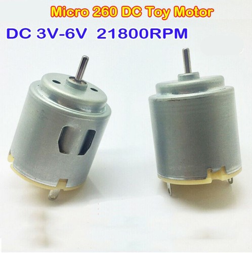 3 X Mini\Micro 260 Motor DC 3V-6V 21800 RPM High Speed, 24mm Diam. DIY Toy Car - Picture 2 of 6