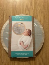 Kate Milo Hello World Fill-in Wooden Photo Prop W/ Marker New In Package