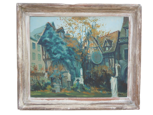 Tableau peinture Cour d'Albane Rouen Pierre Le Trividic 1898-1960 - Bild 11 von 11