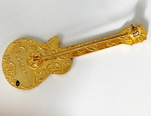 HARD ROCK CAFE San Antonio, TX schwarz rot & gelb EMAILLE GITARRE ANSTECKNADEL 2 Zoll - Bild 2 von 3