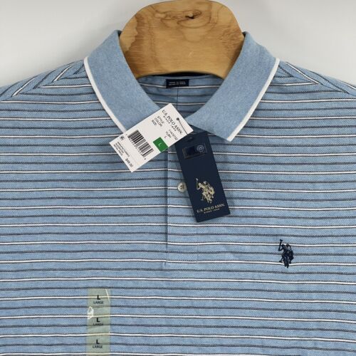 NWT U.S. POLO ASSN SINCE 1890 polo style Shirts Blue Sz L MSRP $48 - Picture 3 of 7