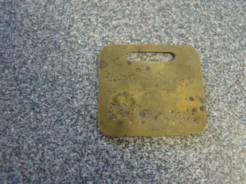 Antique VTG Battery Park Hotel Ashville NC Room Brass Key Fob WW Wilcox Chicago - Picture 2 of 2