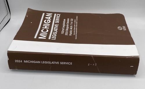 Michigan Legislative Service 2024 Regular Session 102nd Legislature Book - Bild 3 von 4