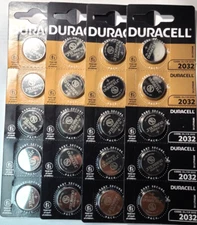 20 Pk Duracell DL2032 Lithium Bat (GREAT EXP 2/34) ECR2032 CR2032 FREE SHIP&TRAK