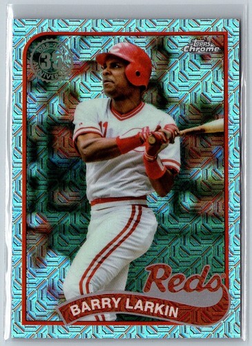 2024 TOPPS SERIES 1 1989 SILVER PACK MOJO BARRY LARKIN CINCINNATI REDS #T89C-10