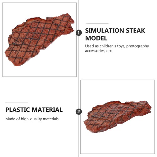Decorative Fake Steak Model Simulation Artificial Model Fake Steak Prop - Picture 8 of 12