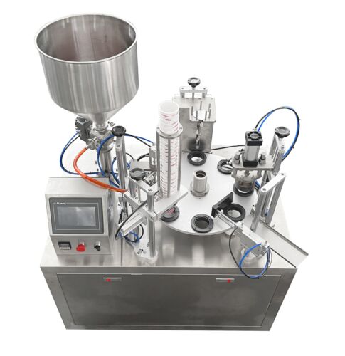 Automatic turntable plastic cup filling and sealing machine - Picture 7 of 7