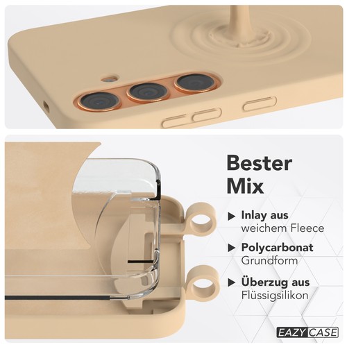 Handykette für Samsung Galaxy S24 Plus Handyhülle Band Handykordel Cover Nude - Zdjęcie 7 z 7