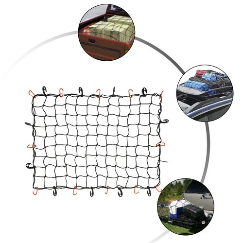 3'X4' Bungee Cargo Net for Pickup Truck Bed Trailer SUV Roof Rack Basket Elastic - Picture 8 of 8