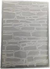 3D Texured Wall Brick Embossing Folder for Card Making Floral DIY Plastic Scrapb