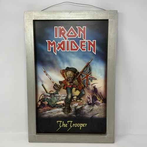 Iron Maiden The Trooper 3D Framed Wall Art 2005 Evandale 13” x 19” *DAMAGE*