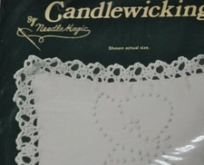 Candlewicking Embroidery Kit Mini Pillow Needle Magic Sunbonnet Sue 5"x5" Girl