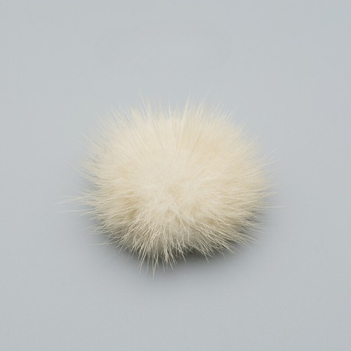 Un par de piel de visón peludo pompón bola zapato clip mullido decoraciones tacones botas accesorio - Imagen 16 de 20