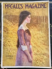 1913 JUNE McCALL'S MAGAZINE  COCA-COLA ADVERTISEMENT Great Ads! Vintage FASHION