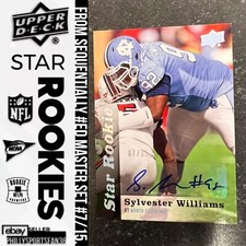 2013 Upper Deck Star Rookie Auto Sylvester Williams #175 RC SSP #7/15 Autograph