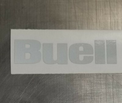 1''x4'' Buell Reflective Decal - White (Qty 1) - Increase Night Visibility Safety