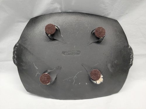 Studio pottery footed plate signed Clarkson / Art Pottery Plate Blue #5645 - Picture 19 of 21