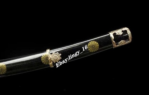 Brass Fittings Tachi Broadsword T10Steel Japanese Saber Sword Samurai Katana - Picture 8 of 14