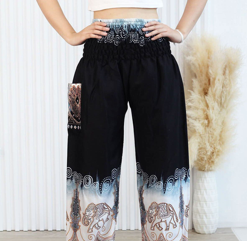 Thai Harem Pants Women Boho Hippie Yoga Baggy Bohemian Trousersn Loose Fit HP - Bild 16 von 52
