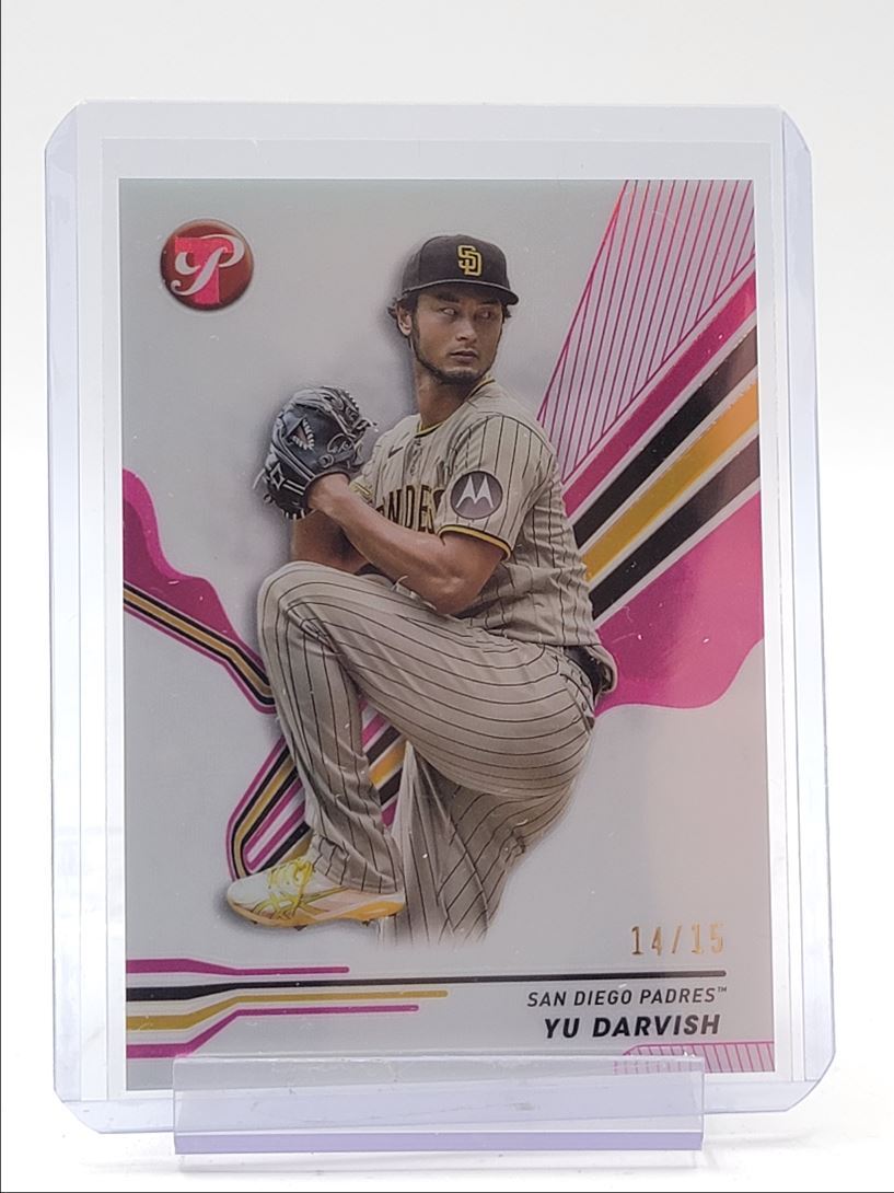 YU DARVISH 2024 TOPPS PRISTINE PINK REFRACTOR PADRES /15 Q0893