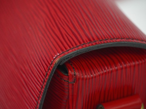 Louis Vuitton Cartouchiere M52247 Epi Leather Shoulder Crossbody Bag Red - Picture 5 of 10
