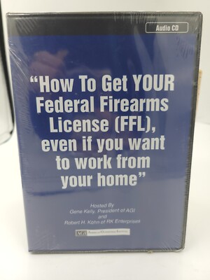 AGI: How To Get Your Federal Firearms License Audio CD NEW American Gunsmithing 