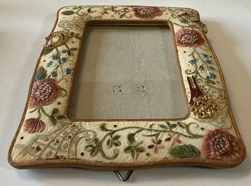 Marco floral estilo vintage con pedrería para foto/imagen 3 x 4,25 - Imagen 11 de 12