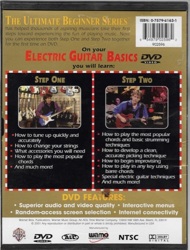 Ultimate Beginner Series: Electric Guitar Basics (DVD, 2001) - Picture 2 of 2