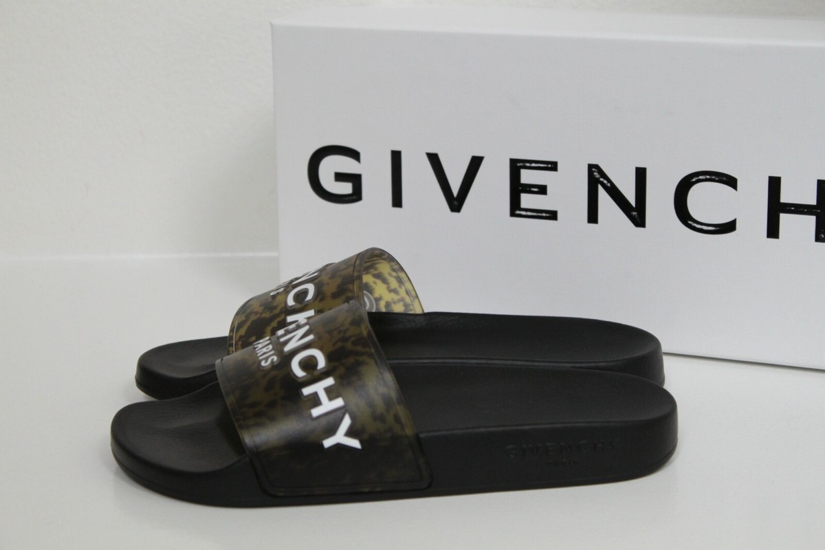 【関税&送料込み】Givenchy Slipper With Logo New sz 5.5 / 36 Givenchy Black Rubber Logo Pool Slides Slip