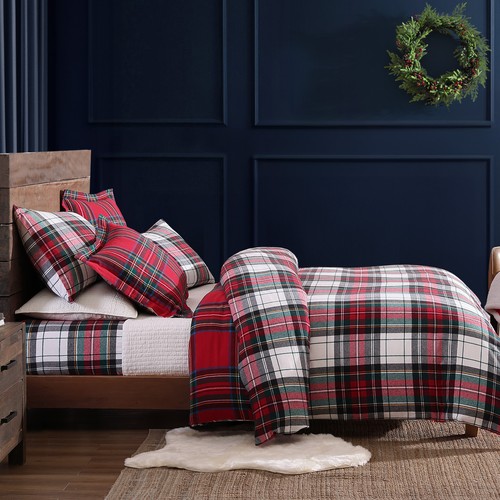 Spencer Plaid Flannel Comforter Set - Levtex Home - Picture 2 of 27