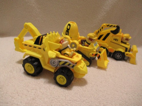 Paw Patrol Schutt Baufahrzeuge & Figuren Zementmischer LKW Planierraupe - Bild 8 von 9