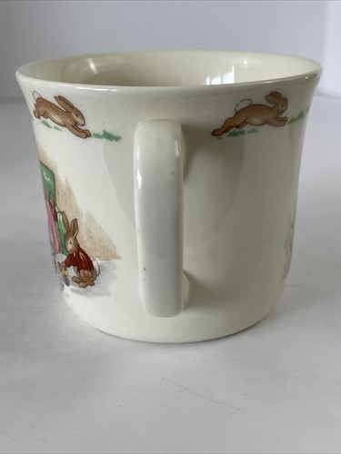 Taza de colección Royal Doulton Bunnykins de 2 asas para fiesta de té de la tarde - Imagen 3 de 12