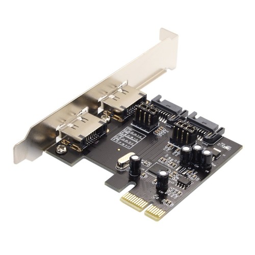 CY PCI-E vers 4 Ports SATA 3.0 eSATA PCIe SATA 3 6 Gbps PCI-E adaptateur cart... - Photo 5/8