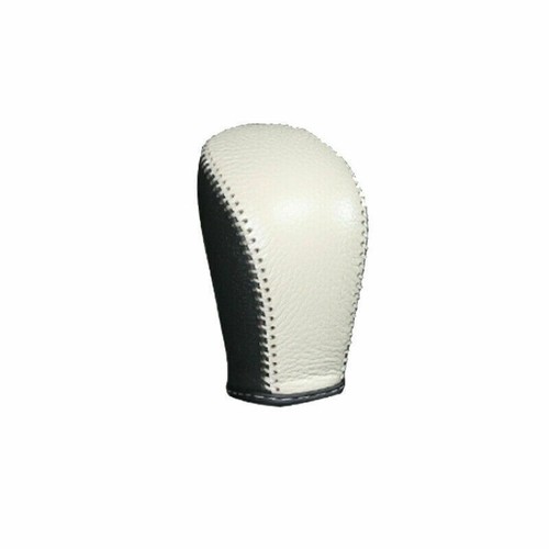 For Nissan Rogue Sport 2017-2021 Black&Grey Leather Console Gear Shift Knob Cap - Foto 6 di 6