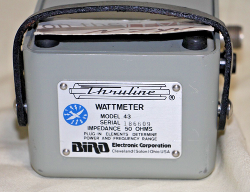 Bird 43 Wattmeter UHF Connectors and Dummy Slug + GUARANTEED + SHIPPED FREE - Zdjęcie 6 z 6