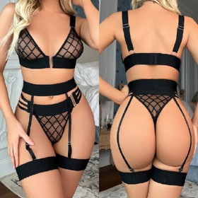 Women's Sexy Lingerie Babydoll Sleepwear Underwear G-String Lace Nightwear Dress