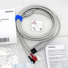 Mindray Original ECG cable and wires 0010-30-43117 6Pin 3-lead snap AHA EA6131B