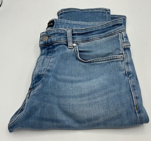 Hugo Boss Herren Jeans Straight Leg Regular Stretch Hellblau Waschung Maine W18 L32