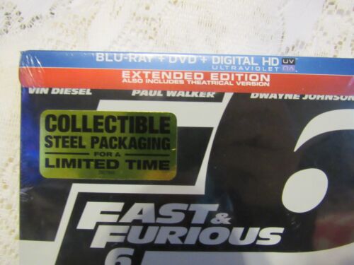 FAST & FURIOUS 6 BLU-RAY EXTENDED EDITION New SteelBook edition - Picture 2 of 7