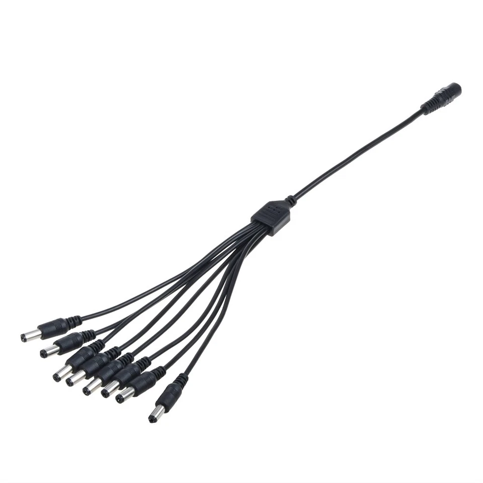 Divisor de fuente de alimentación de 8 canales y 8 canales para cámaras de seguridad BNC 1-8 cable Q-See fuente de alimentación Foto 4 de 4
