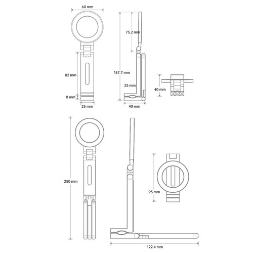 Aluminium Mini Magnetic Phone Tripod for iPhone & for MagSafes (A) - Picture 10 of 10