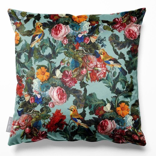 Luxury Designer Eco-Velvet Filled Cushion Birds In Paradise Many Colours/Sizes - Picture 18 of 56