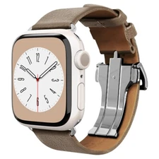 For Apple Watch 11 10 42mm 9/8/7 41mm | Spigen Enzo Leather Watch Band