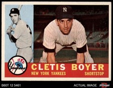 1960 Topps #109 Clete Boyer Yankees 5.5 - EX+