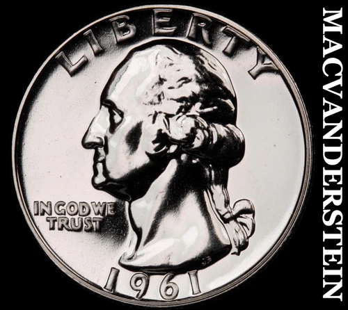 1961 Silver Washington Quarter-Choice Gem Proof Lustrous No Reserve #i1191